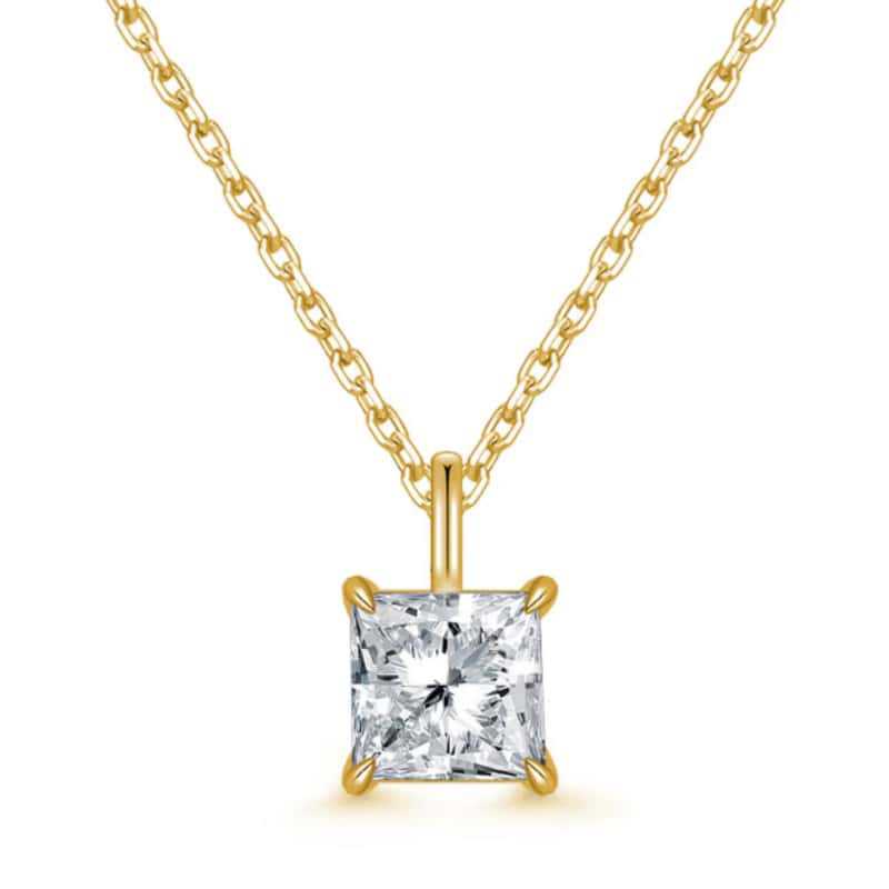 Special-Shaped Diamond 18K Gold Cultivated Diamond Forward Diamond Pendant Without Chain