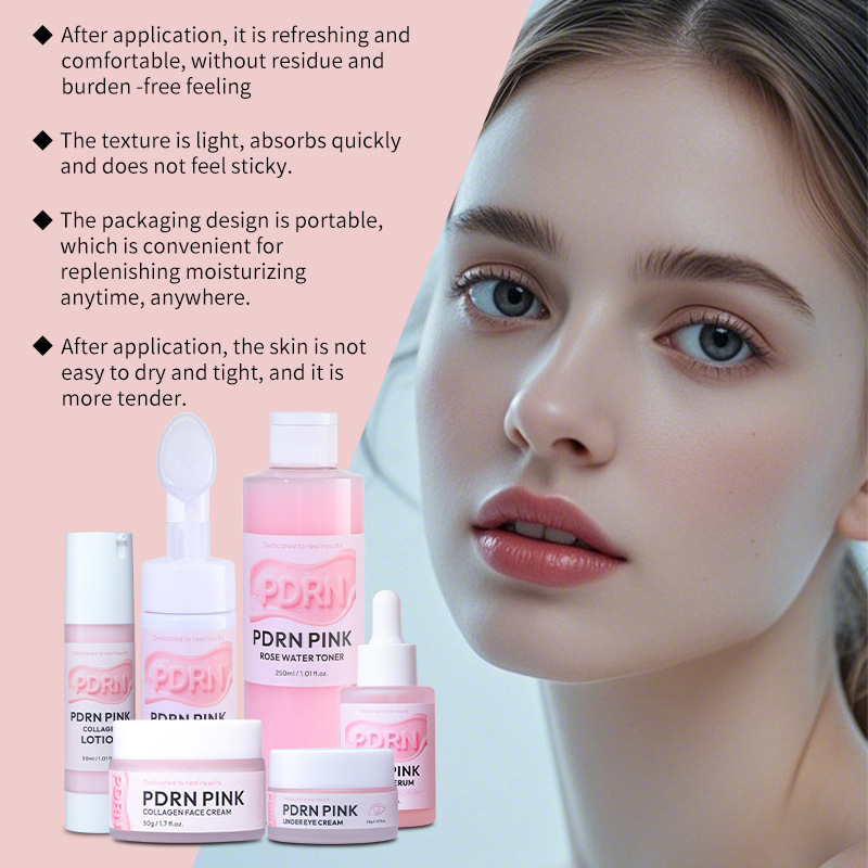 Cross-Border Skin Care Product Oem Processing Korean Molecular Grade Salmon Pdrn Collagen Mask Set Oem Customization