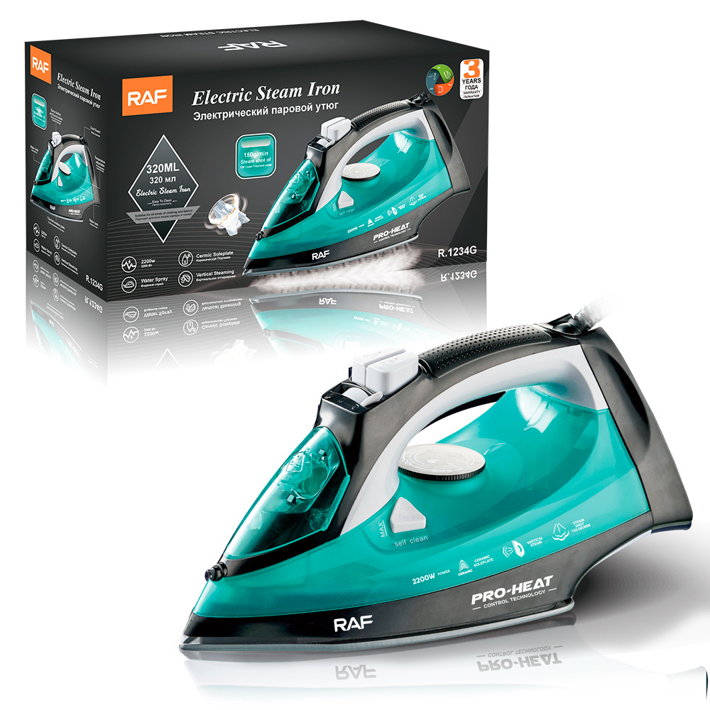 RAF Cross-border European Regulations and US Regulations Household Steam Iron Handheld Hanging with Wire Electric Iron Dry and Wet 2200W