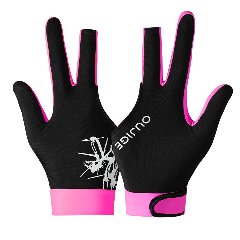 Professional Billiards Gloves, Light and Breathable Three-Fingered Snooker Non-Slip Game-Specific Silky Gloves