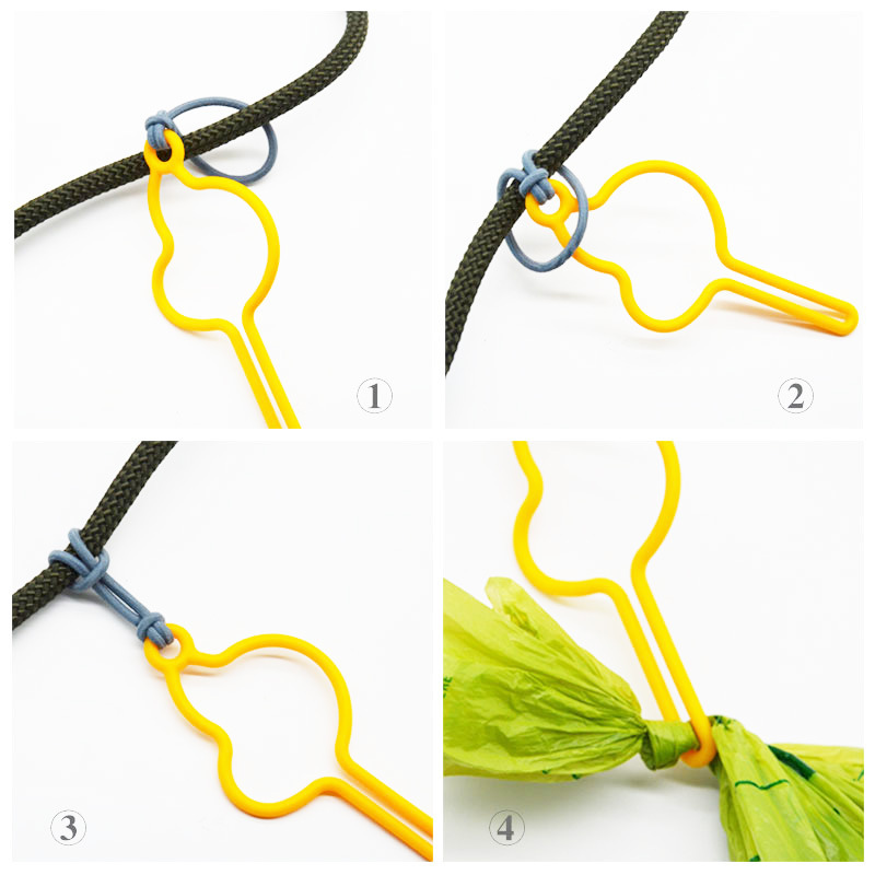 Cross-Border New Product Dog Poop Bag, Dog Poop Bag, Poop Bag, Pet Garbage Bag, Plastic Fixed Clip, Hands-Free Clip