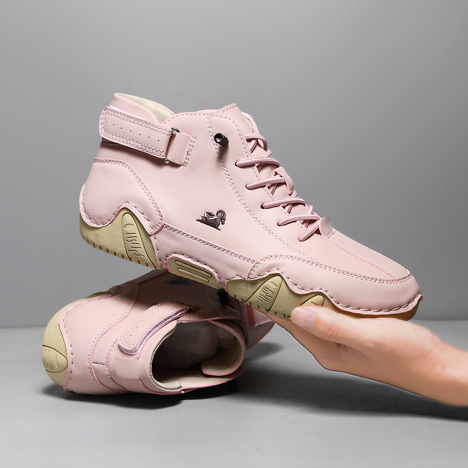 High-Quality Amazon Martin Boots Spring and Summer Cross-Border Popular High-Top Octopus Men's Shoes Men's Casual Short Boots