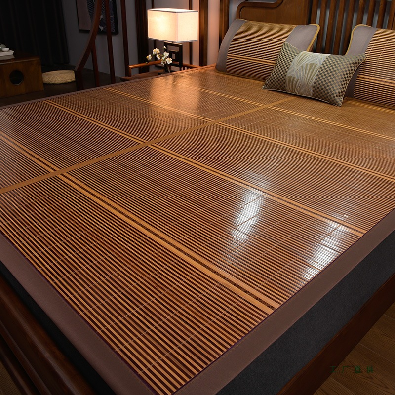 Летний бамбуковый мат, летний ледяной шелковый мат для студентов, однослойный складной мат для зимы и лета, домашний бамбуковый соломенный мат