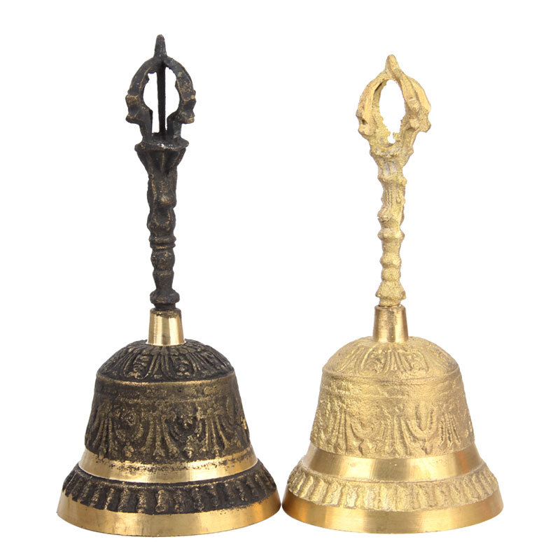 Бронзовые колокола и пестики, музыкальные инструменты Непала