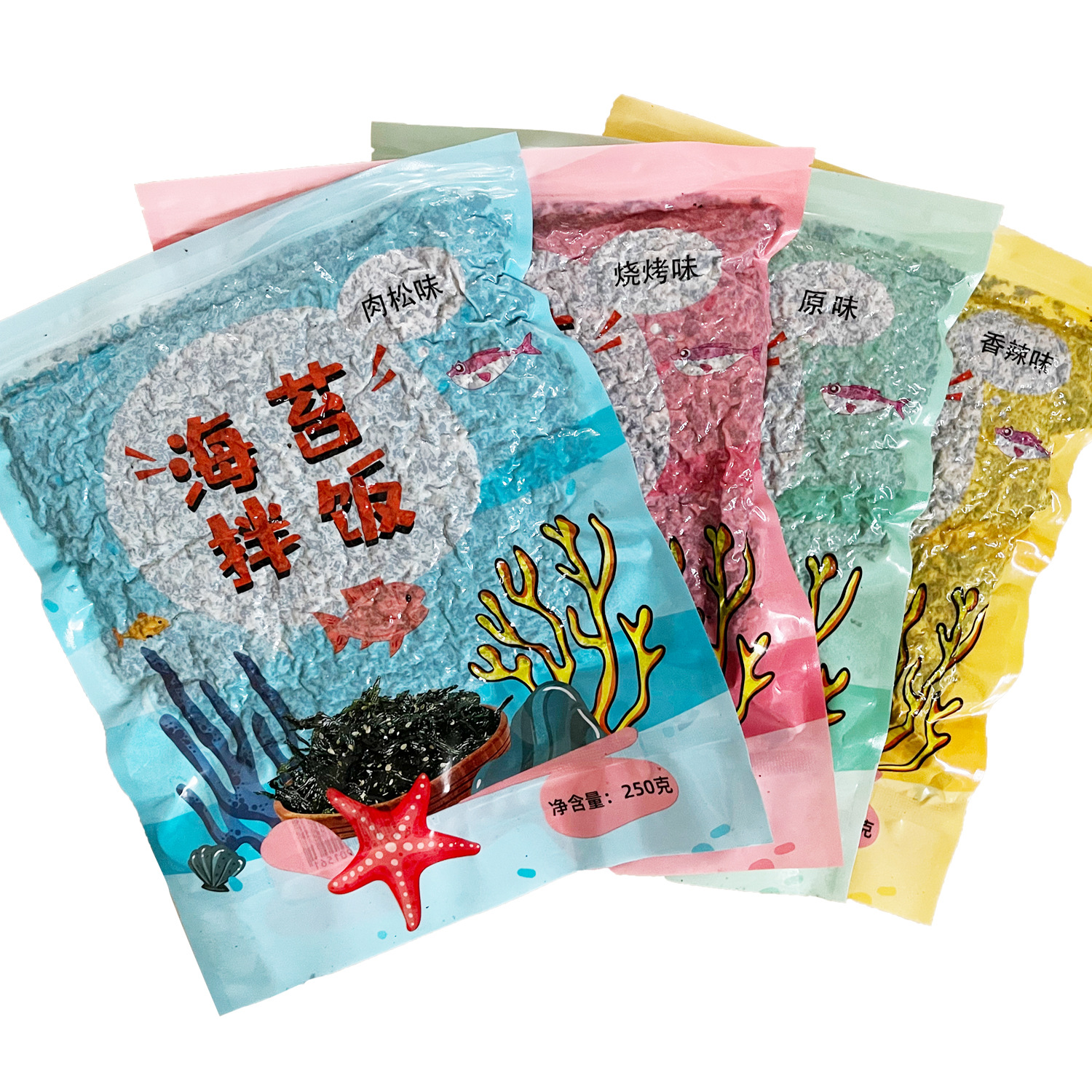 Delicious bibimbap seaweed shredded seaweed rice ball bibimbap seaweed children's snack 250g Sesame Seaweed bibimbap