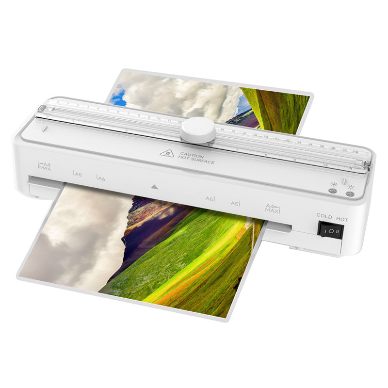 Fono New White A4 Plastic Machine Office Household Small Plastic Machine Photo Laminating Machine Photo Plastic Machine