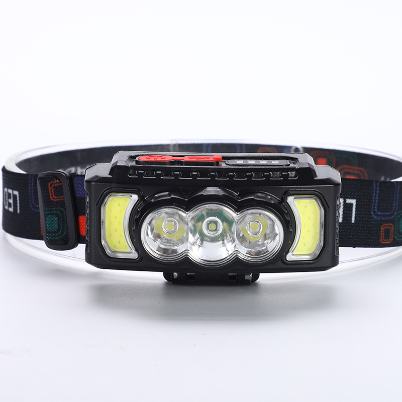 New Wave Sensor Headlight Cob Headlight Outdoor Cycling Light USB Charging Night Running Light Strong Light Work Headlight