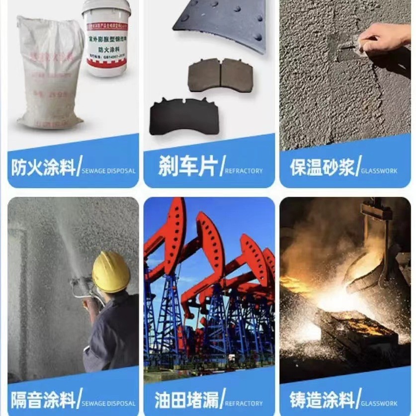 Sepiolite Fiber Sepiolite Velvet for Fireproof and Soundproof Coatings Sepiolite Powder for Building Insulation Friction Materials