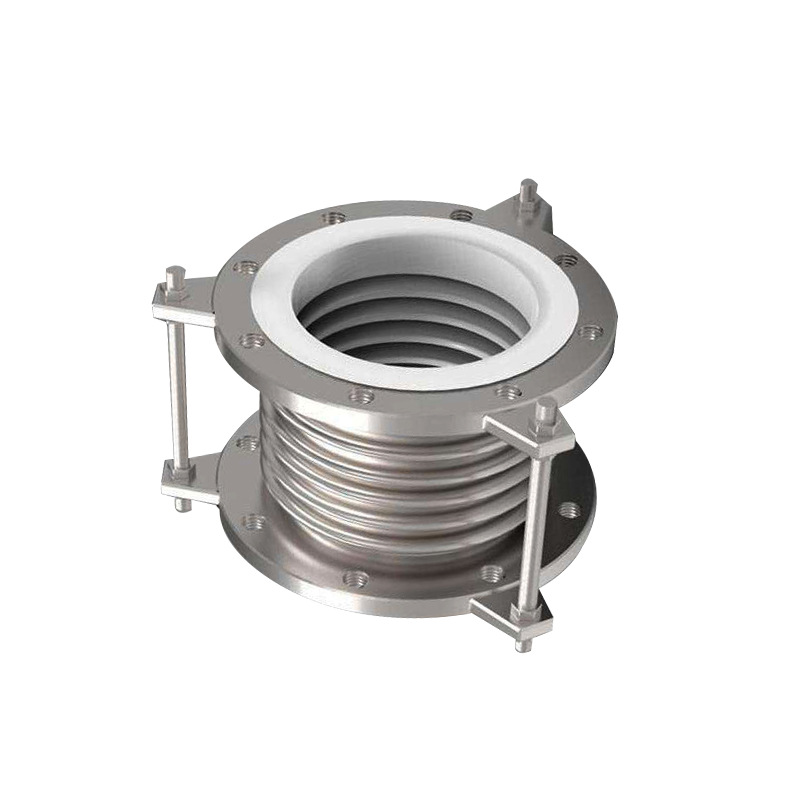 High temperature resistant PTFE lined metal compensator PTFE metal expansion joint DN100 PTFE lined metal expansion joint