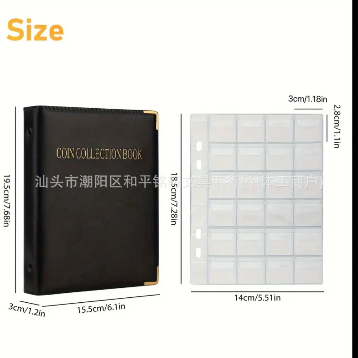 Cross-border Direct Supply 240-grid Coin Loose-leaf Book Commemorative Coin Collection Book Silver Dollar Protection Book Coin Medal Collection Book