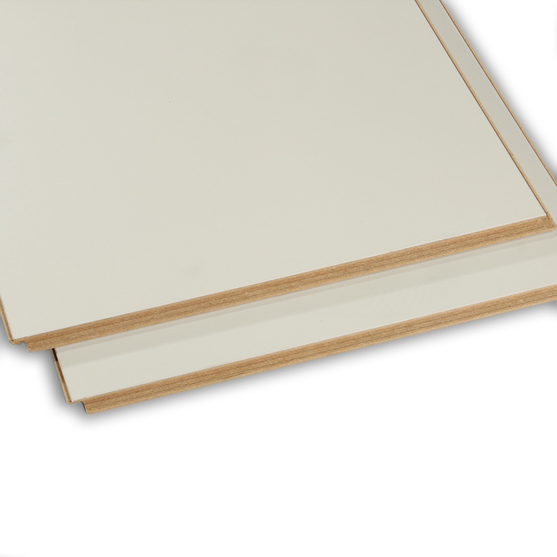 Laminate flooring 12mm wear resistant waterproof commercial space solid color gray white Black large board wood flooring