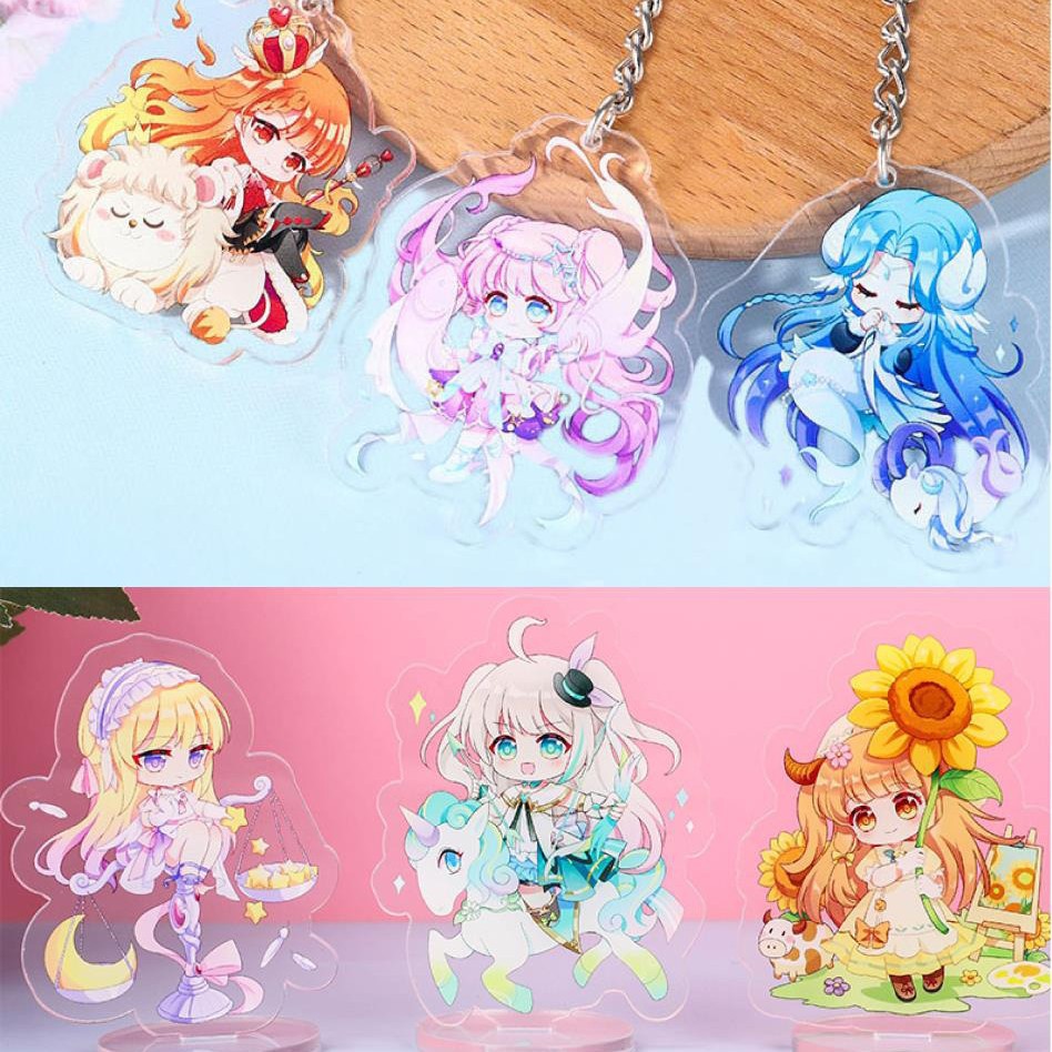 Acrylic Stand Custom Cute Anime Cartoon Badge Desktop Ornaments Kidsren Student Gift Keychain Clip