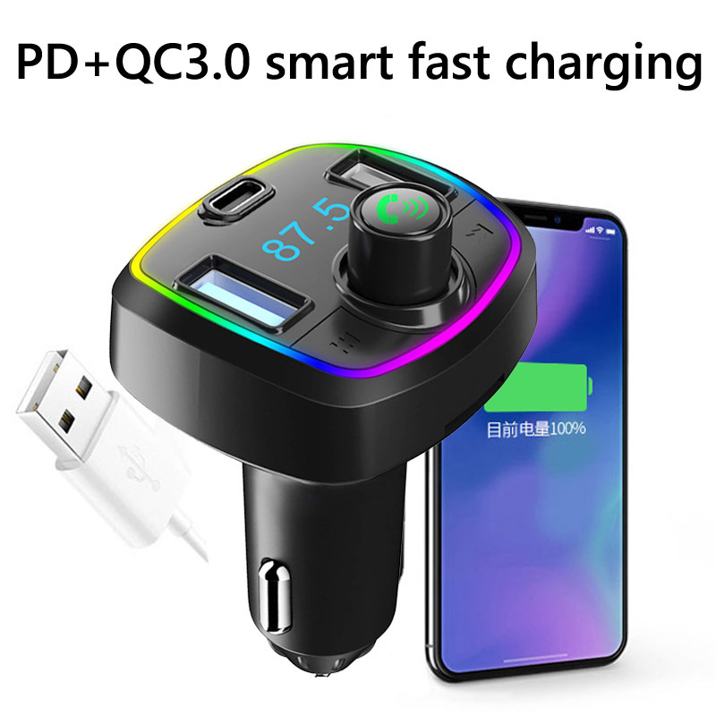 M32M32Pd Car Pd Player Car Mp3 Player Bluetooth Hands-Free Fm Transmitter Card Pd Fast