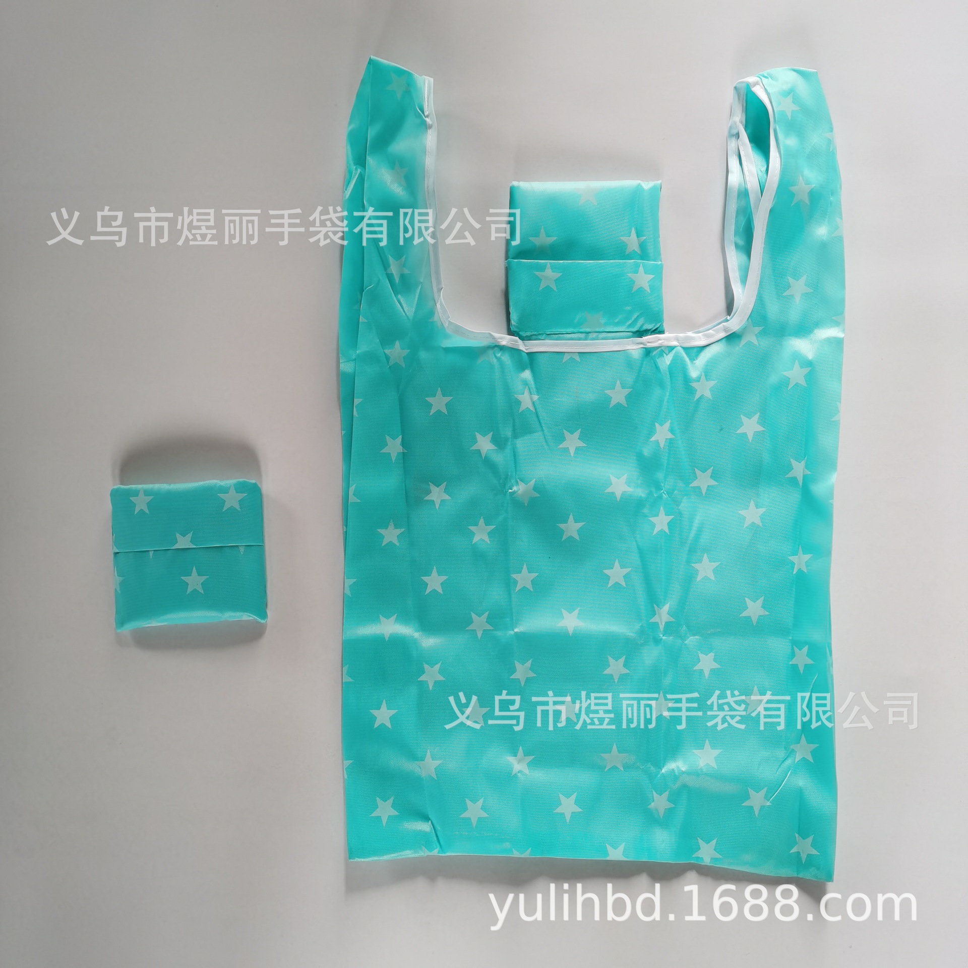Large Quantity of In-Stock Square Strawberry Bags with Lids, Foldable Shoulder Bags, Supermarket Foldable Eco-Friendly Polyester Shopping Bags