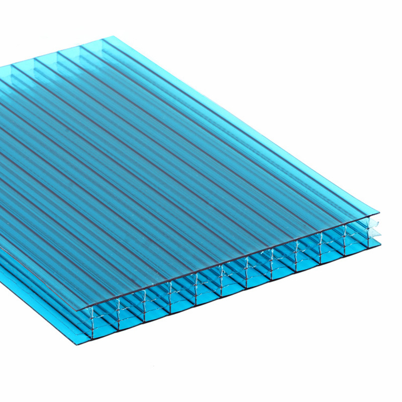 Customized insulation shed lighting board endurance board 3-12mm honeycomb sunshine board hollow transparent pc double layer sunshine board