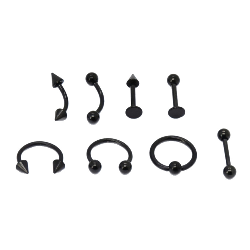 Factory direct cross-border Europe and the United States simple nose ring stainless steel nose ring stud earrings human body piercing earrings manufacturers wholesale