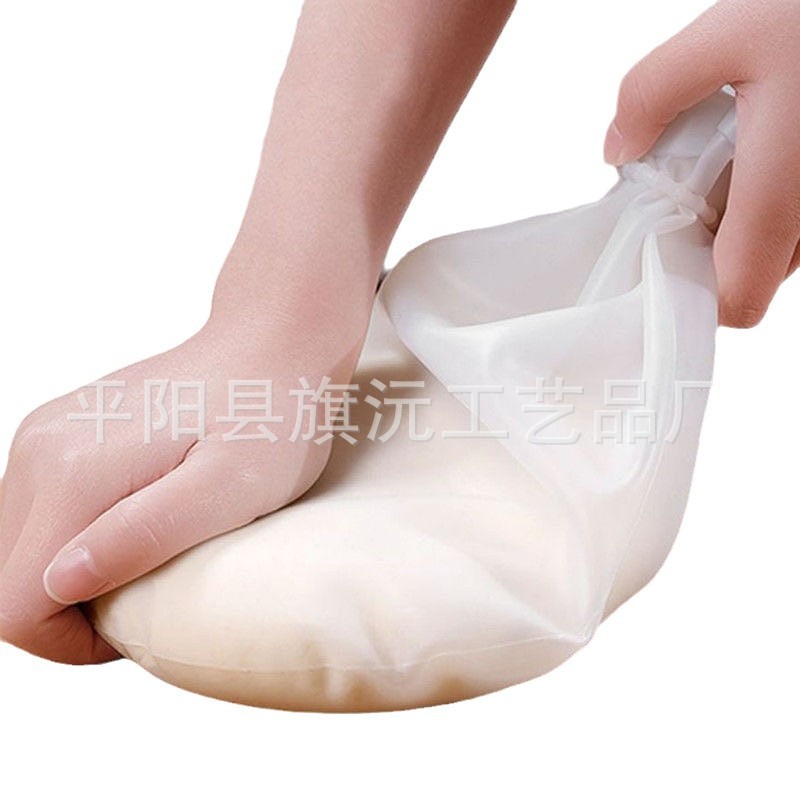 Food grade silicone kneading bag and noodle bag fresh-keeping awakening bag 6kg 3kg with tie kitchen baking support generation