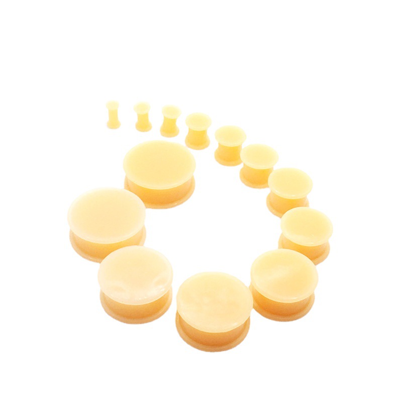 Amazon Aliexpress Cross-Border E-Commerce Piercing Jewelry Auricle Ear Expander Earrings Cylindrical Solid Silicone Ear Expander