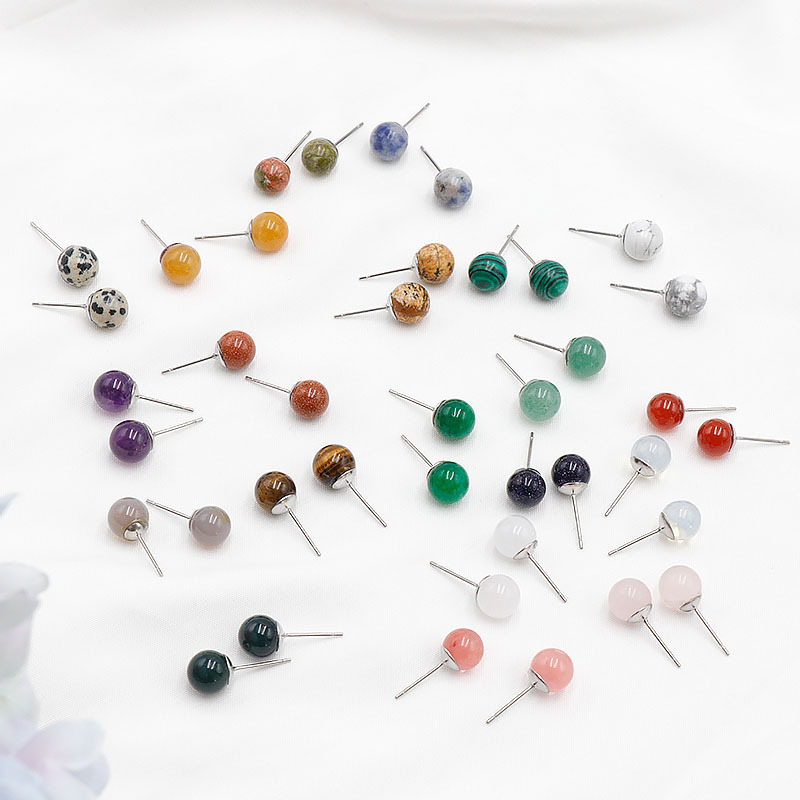 Серьги из натурального камня с агатом и аметистом, ретро, модные женские серьги, эксклюзивная поставка