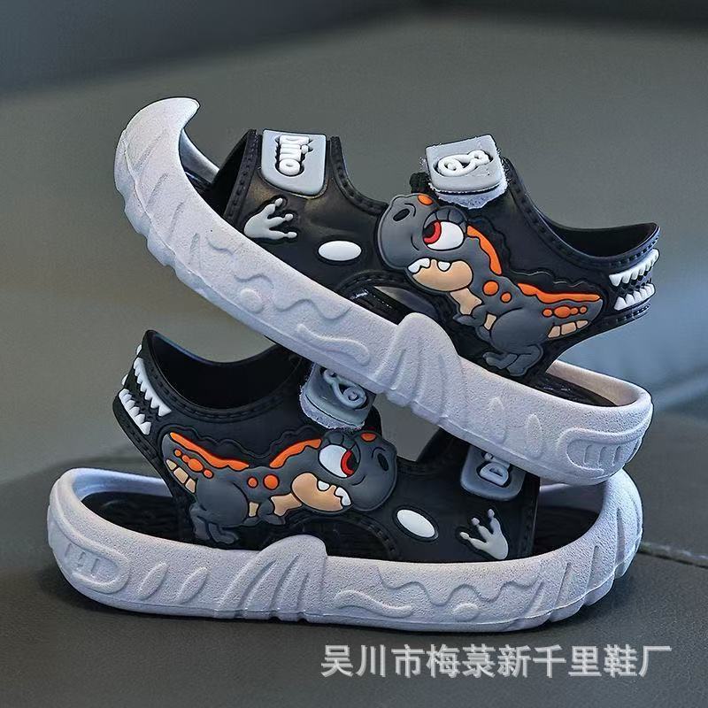 New Foreign Trade Cross-Border E-Commerce Hot-Selling Fashion Dinosaur Pattern Sandals for Small and Medium-Sized Children 878+3