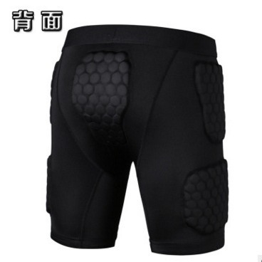 Dongguan Dormitory Steps Honeycomb Tight Fitness Anti-Collision Shorts Basketball Sports Anti-Collision Compression Sports Shorts Processing Ready Stock