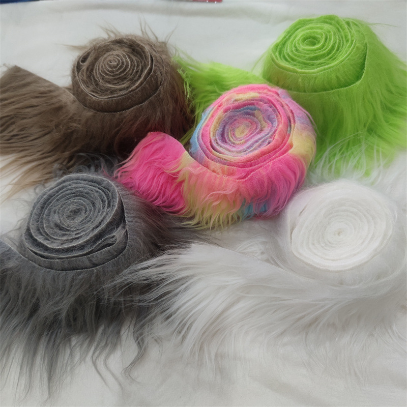 Faux Fur Home Decoration Christmas Tree Skirt Accessories Ornaments Beard Handmade DIY Plush Toy Doll Fabric