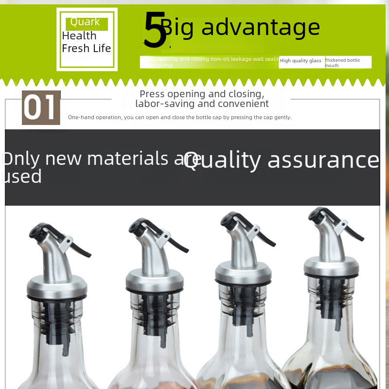 Factory direct oil bottle nozzle oil bottle stopper kitchen Press Guide nozzle plastic oil pouring nozzle oil bottle cap soy sauce pot stopper