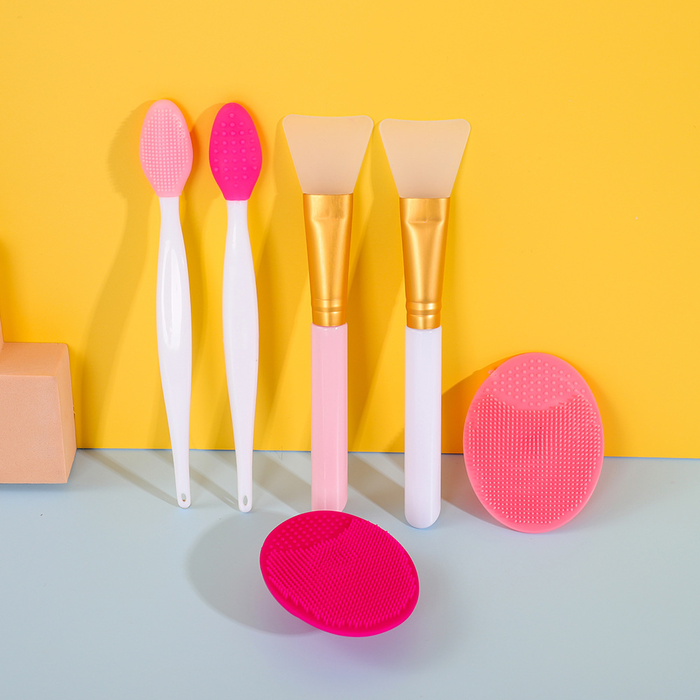 Cosmetic Brush 6 Pack Silicone Facial Blackhead Mask Brush suit Beauty Tools, etc