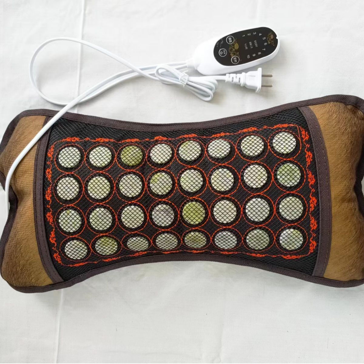 Производитель нефритовых подушек, оптовая продажа, подушка с подогревом для шейного отдела позвоночника, электрическая подогреваемая нефритовая подушка, массажная нефритовая подушка