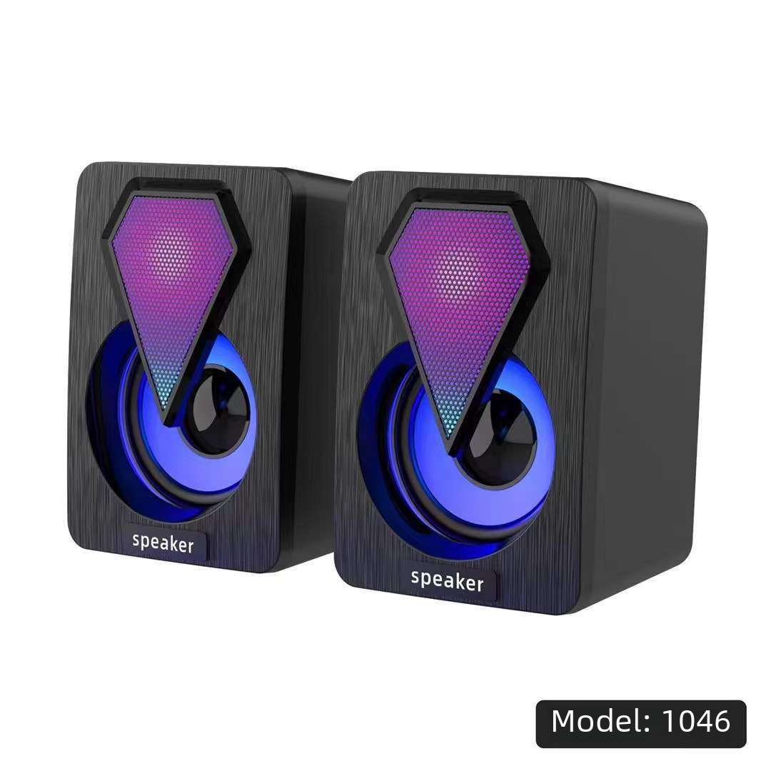 Good sound quality computer RGB luminous speaker computer multimedia usb subwoofer desktop game audio wholesale