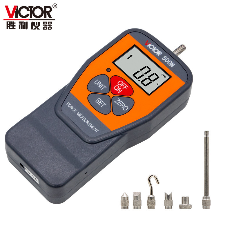 Victory digital display tension meter 10-500N high precision tension meter dynamometer push-pull meter