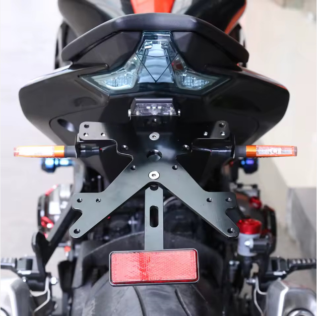 Factory Direct Sales Retractable Aluminum Alloy License Plate Holder Car Aircraft License Plate Bracket Motorcycle Rear License Plate Holder Support Bracket