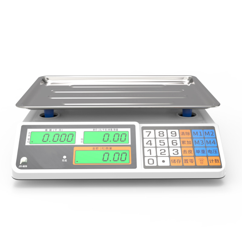 30kg Pricing Electronic Scale Weighing Vegetable Selling Commercial Platform Scale Supermarket Selling Fruit Small Platform Scale Kg High Precision