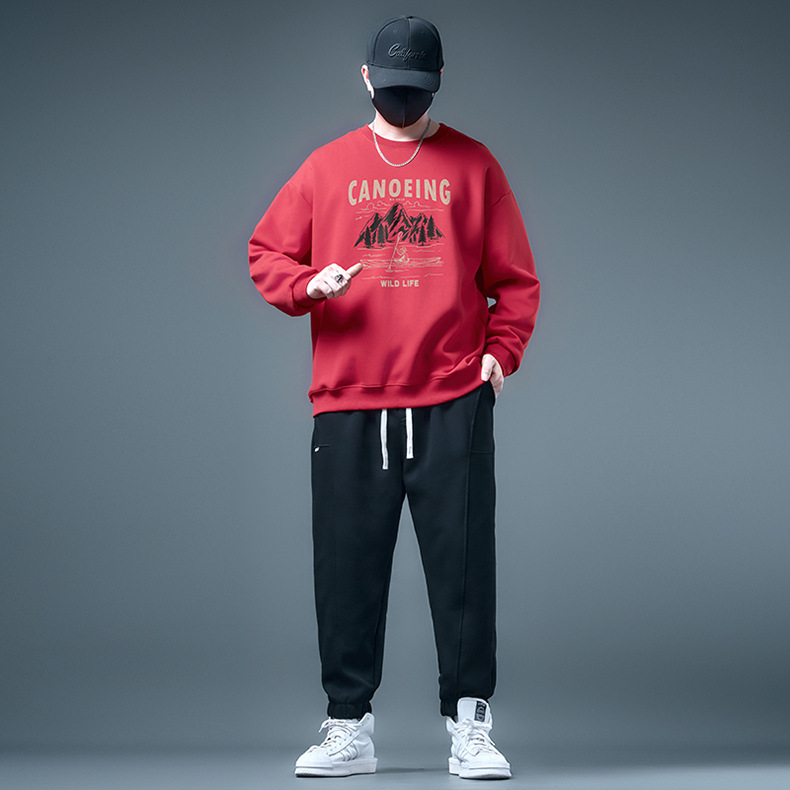 74053-Boating Forest G619-Black-854 Guard-Black-Pure-720 Pants Set Plus Size Trendy Casual