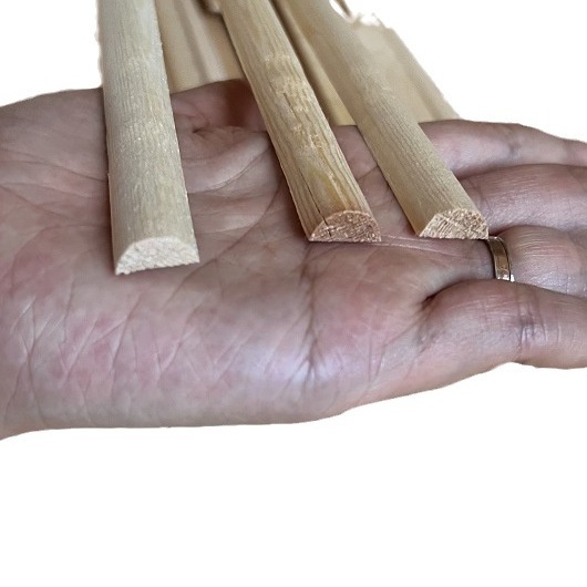 Solid wood line source wholesale semicircle modeling wood line manufacturers direct supply pine small size semicircle wood line wood strips