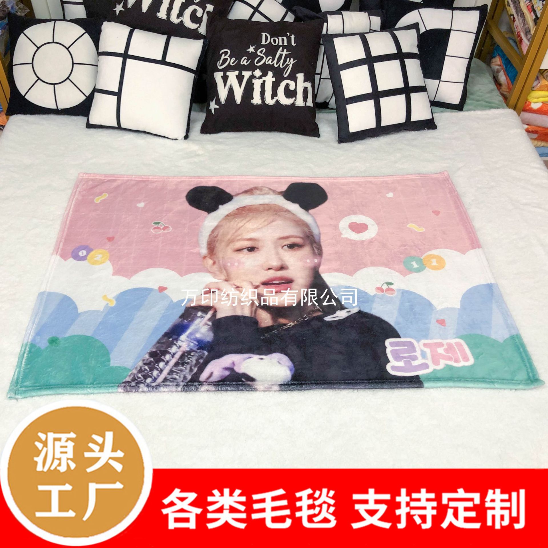 Factory Blanket Custom Digital Printing Flannel Blanket Cartoon Star Coral Blanket Air-conditioning Blanket Gift Blanket