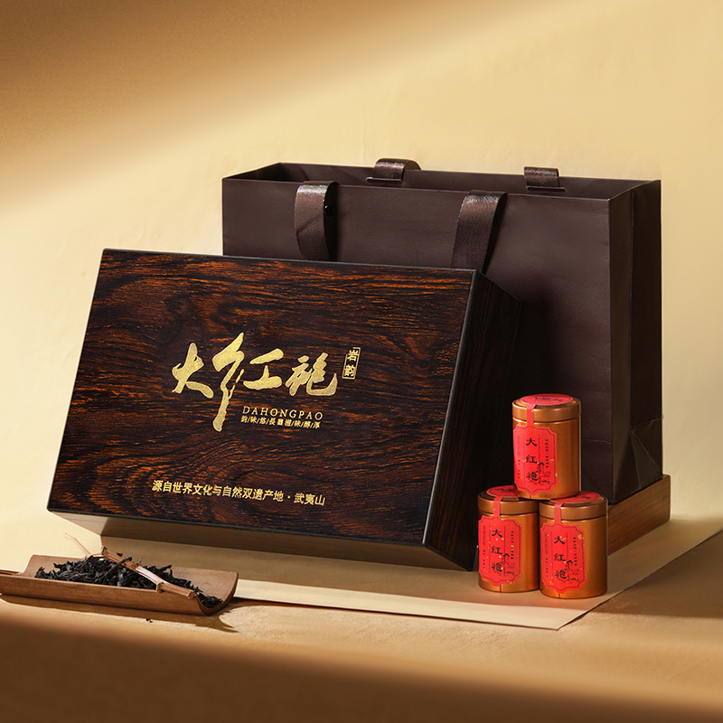 Wuyishan Super Dahongpao Rock Tea Oolong Tea Zhengshan Small Group Gift Boxes High-end Gifts Jin Junmei