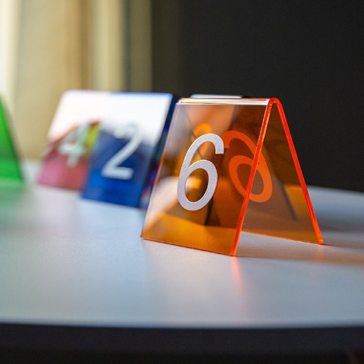 Colorful Table Number Plate, Tabletop Number Plate, Menu Card, Seat Card, Standing Card, Serial Number, Uv Call