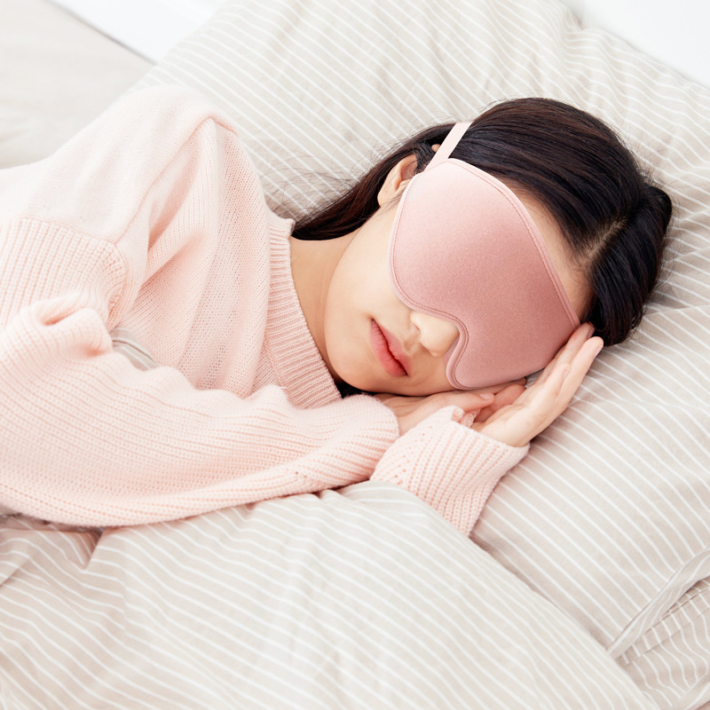 In-Stock New 3D Sleep Mask, Three-Dimensional Light-Blocking, Rebound Memory Foam, Light-Blocking Aviation Eye Mask, Direct Sales from the Manufacturer