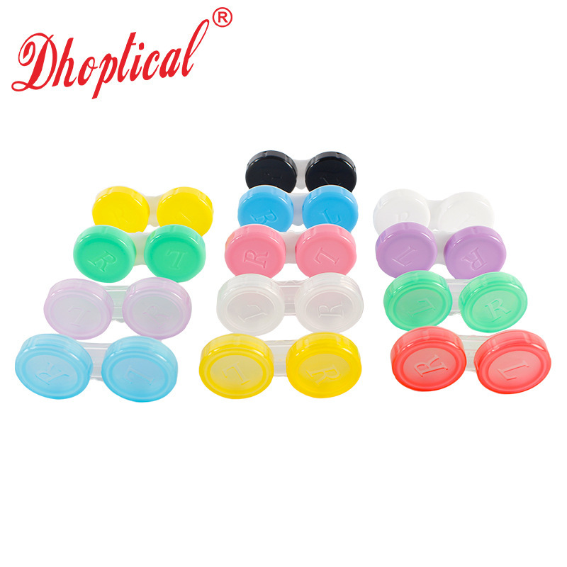 Internet Celebrant Contact Lens Double Box Portable DIY Multicolor Candy Companion Box with Mirror Storage Storage Box
