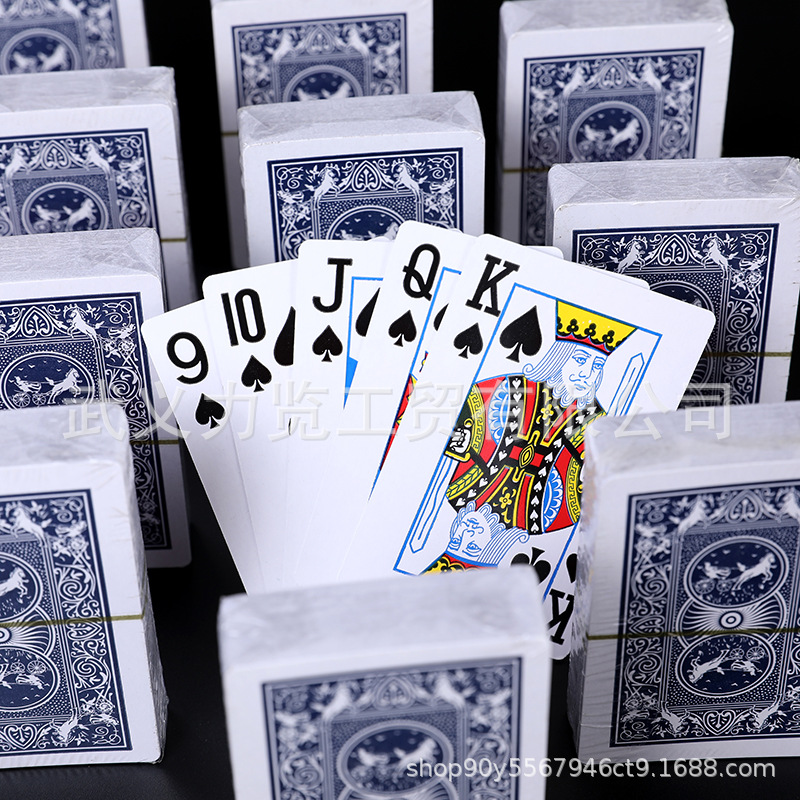 Chess and card room mahjong hall whole box 100 sets of playing cards genuine goods wuyi simple pack park special clearance wholesale foreign trade