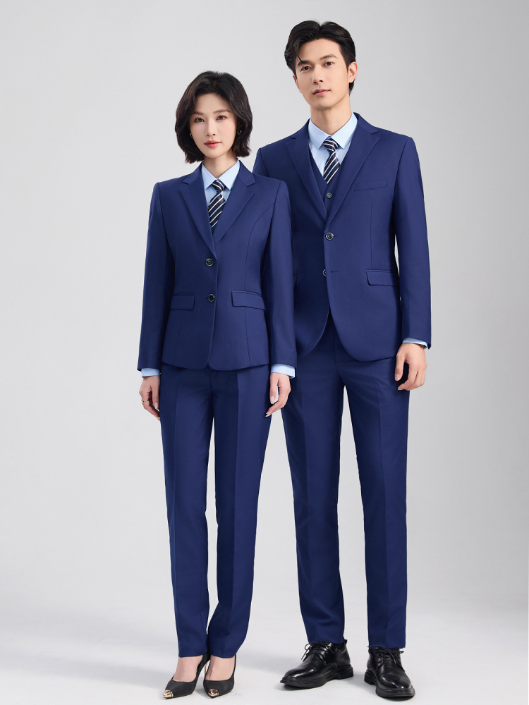 Suit Set for Men and Women, Autumn and Winter Business Professional Work Formal Wear, Groomsmen and Groom's Dress, 4S Store Sales Vest