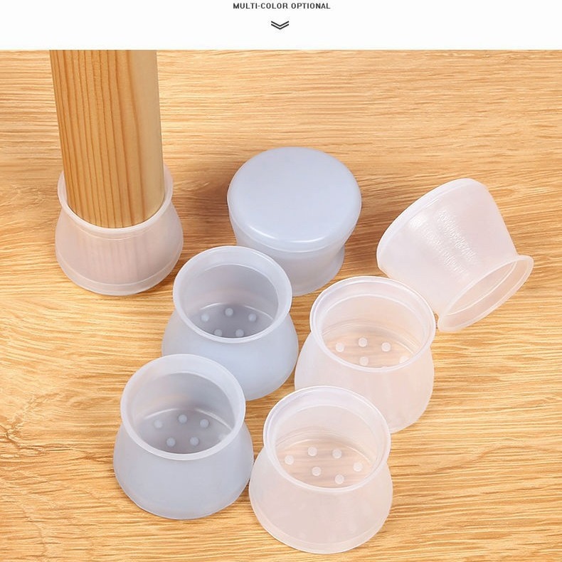 Silicone Table and Chair Foot Protective Cover Silent Wear-Resistant and Scratch-Resistant Table and Chair Foot Pads Table and Chair Foot Sofa Anti-Slip Artifact
