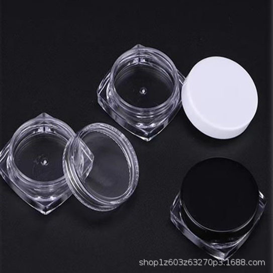 Маленькая квадратная бутылка для хранения ювелирных изделий для ногтей блестки волшебный зеркальный порошок блестящий порошок коробка с бусинами