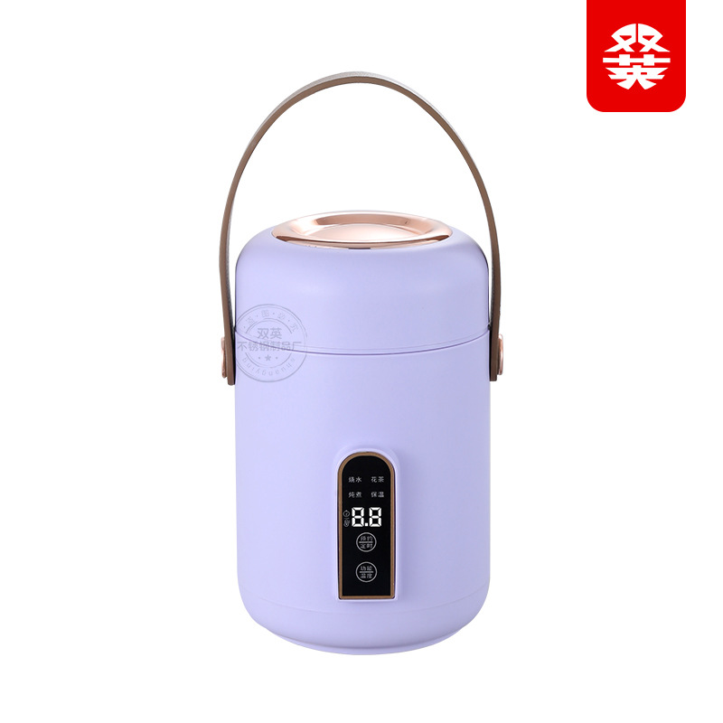 Intelligent Electric Stew Pot, Portable Soup and Porridge Insulation Bucket, Household Reservation Food Supplement, Electric Stew Pot, Office Electric Stew Cup