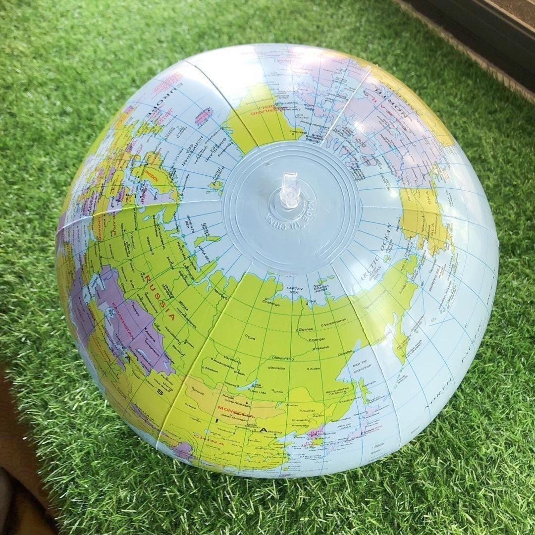 Готовый надувной глобус экологически чистый ПВХ 16 дюймов учебные реквизиты горячая распродажа и своевременная доставка
