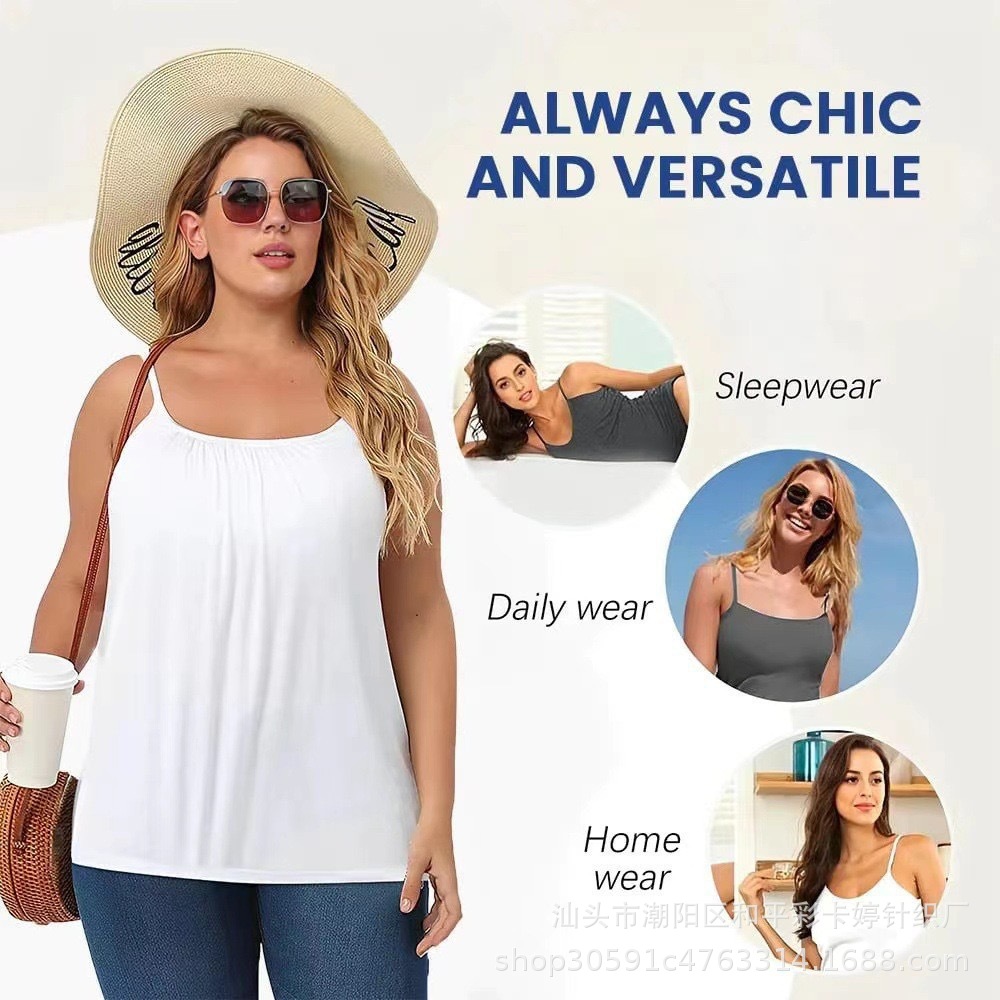 Cross-border Sling Female Pregnant Women Vest Belt Chest Pad Wear-free Bra One-piece Breastfeeding plus size Underwear Loose Inner Wear T-shirt