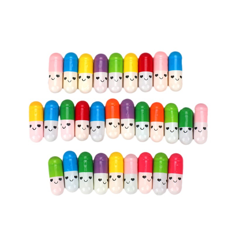 Love pill regret medicine Qixi love letter capsule expression capsule color letter roll wishing bottle drifting bottle accessories