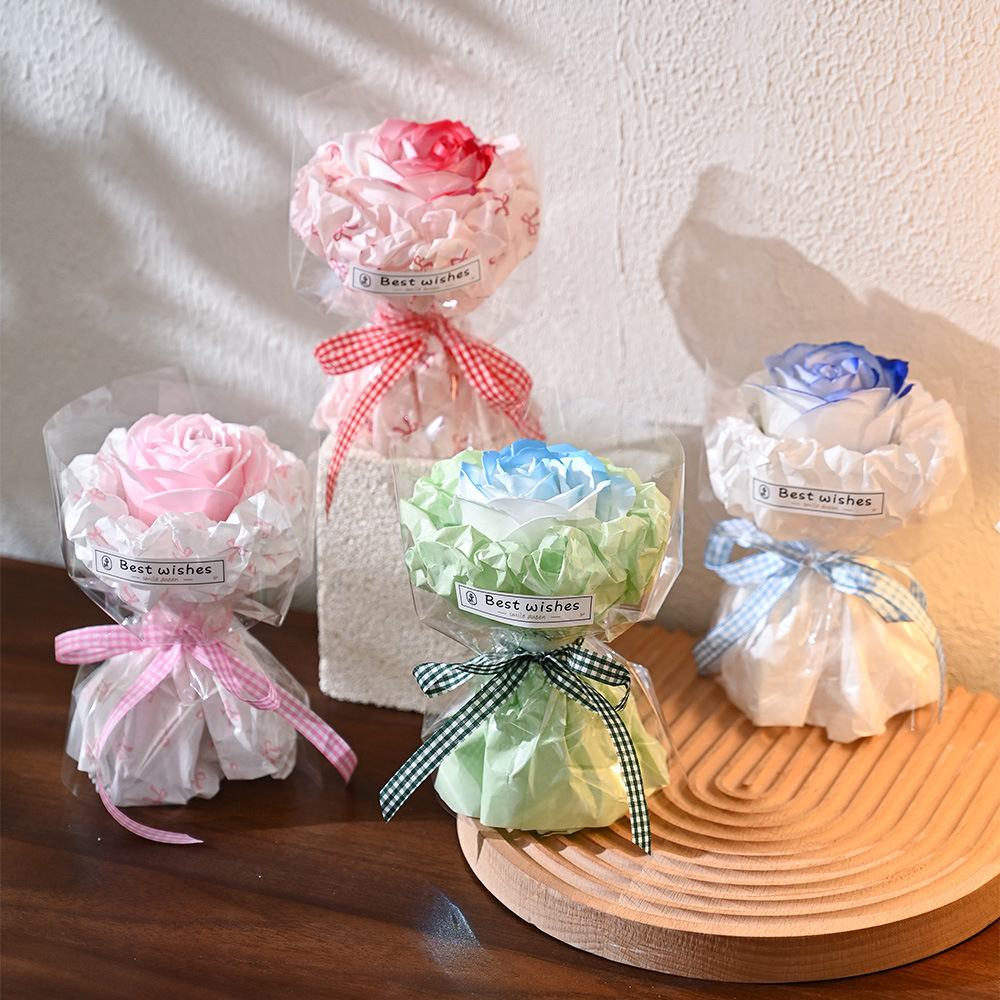 Douyin's Popular Mini Bouquet Rose Soap Flower Girl Best Friend Birthday Gift Valentine's Day Souvenir Gift