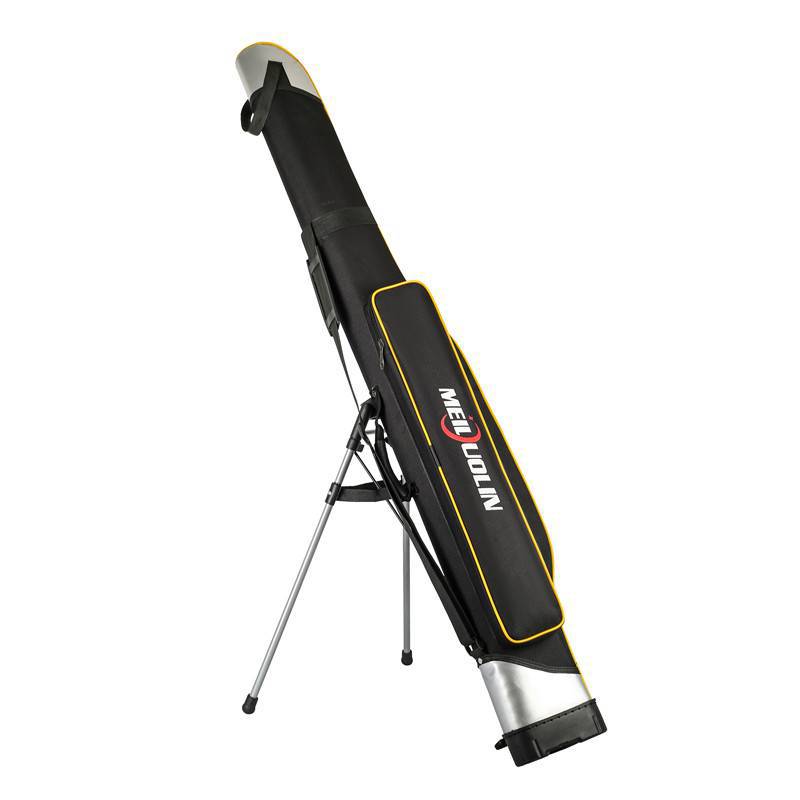 Hard shell bag stand bag fishing gear bag fishing rod bag waterproof fishing bag belly bag 1.25 meters double layer sea pole bag